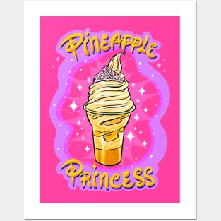 Princess Shirt Pineapple fan Posters and Art